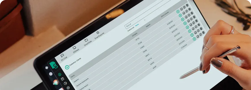 Histórico completo e comparativo por paciente